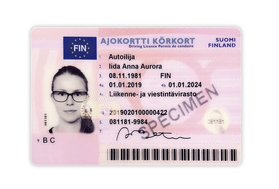 Finland driver's license